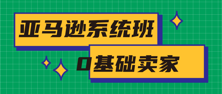 亚马逊系统班，专为0基础卖家量身打造，亚马逊运营流程与架构-大东资源库