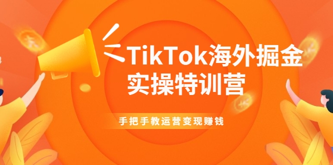 TikTok海外掘金实操特训营：手把手教运营变现赚钱-大东资源库