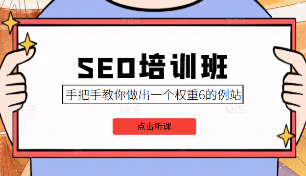 SEO培训班课程，手把手教你做出一个权重6的例站，价值8000元-大东资源库