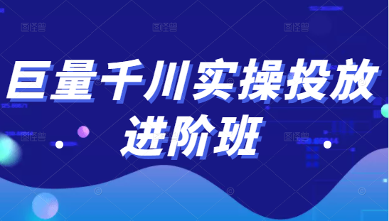 巨量千川实操投放进阶班，投放策略、方案，复盘模型和数据异常全套解决方法-大东资源库