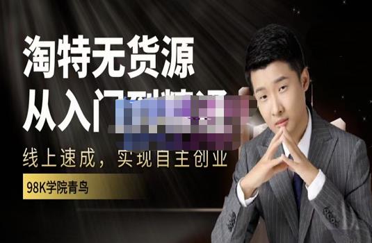 98k学院的淘特无货源线上速成课，从入门到精通，让你最小投入，最高回报-大东资源库