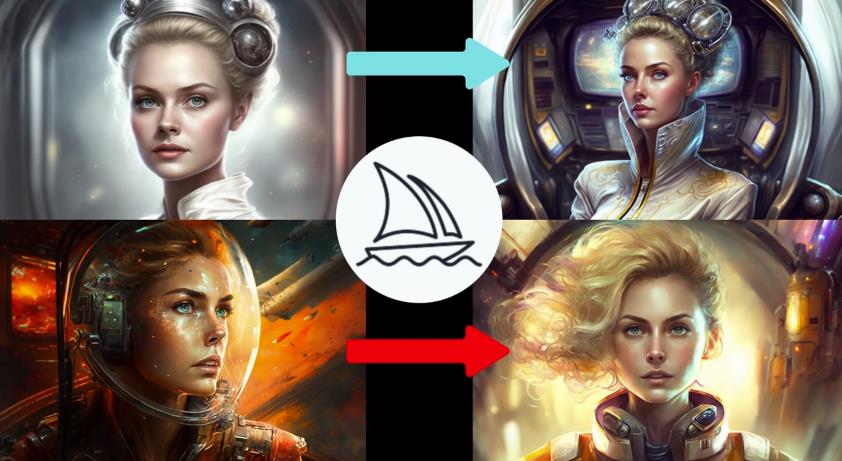 Midjourney V4实现连续性的人物创作：漫画，故事，动画操作教程参数设置-大东资源库