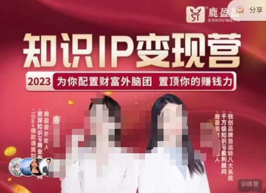 鹿盈盈-知识IP变现实操营，​普通人可复制的知识产品落地实操课，​带你打通知识IP变现底层逻辑-大东资源库
