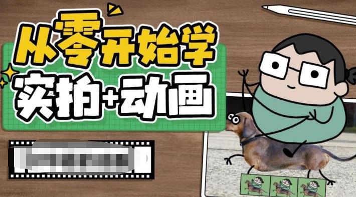 从零开始学实拍加动画，实拍加动画创意教程-大东资源库