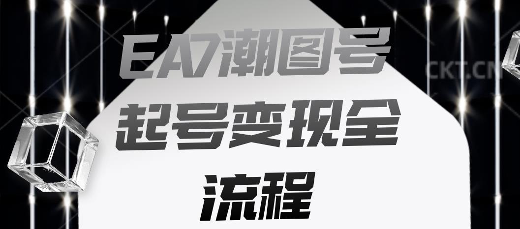 EA7潮图号起号变现全流程，快速起号飞速涨粉【揭秘】-大东资源库