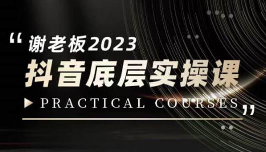 蟹老板·2023抖音底层实操课，打造短视频的底层认知-大东资源库