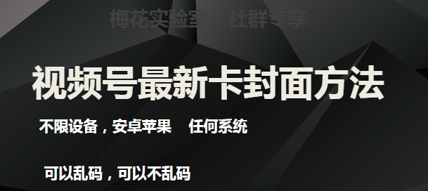 梅花实验室社群最新卡封面玩法3.0，不限设备，安卓苹果任何系统-大东资源库