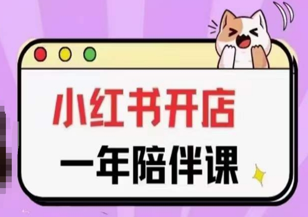 三九小红书开店一年陪伴课(更新)，从0到1玩赚小红书开店-大东资源库