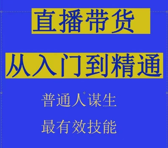 2024抖音直播带货直播间拆解抖运营从入门到精通，普通人谋生最有效技能-大东资源库