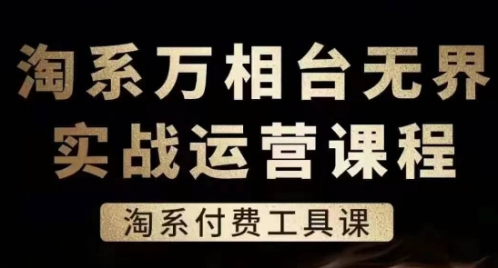 淘系万相台无界实战运营课，淘系付费工具课-大东资源库