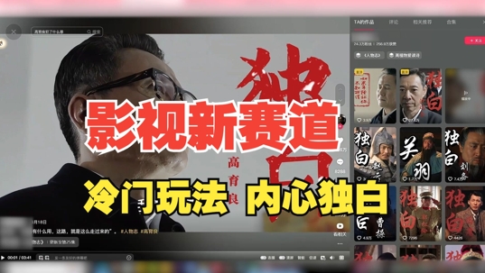 最新影视解说玩法，人物独白，30天涨粉24万+，全流程拆解【揭秘】-大东资源库
