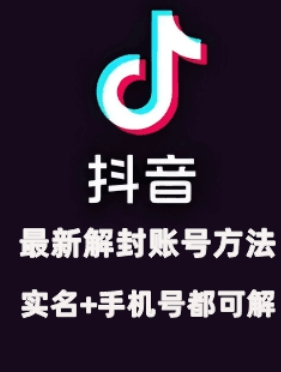2024年11月抖音最新解封账号方法+解实名 自己真实实操已解2个号-大东资源库