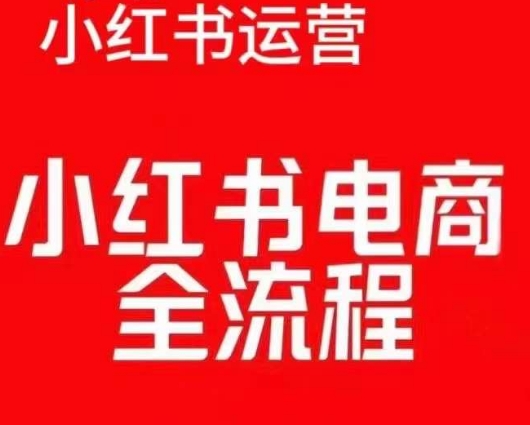 红薯电商实操课，小红书电商全流程-大东资源库