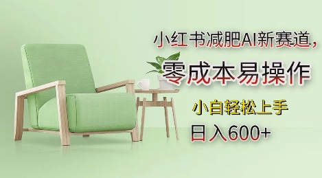 小红书减肥AI新赛道，零成本易操作，日入多张，小白轻松上手【揭秘】-大东资源库