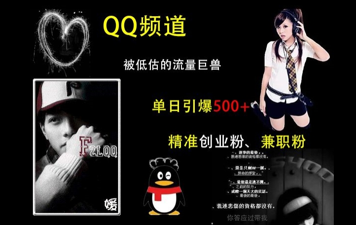 QQ频道：被低估的流量巨兽，单日引爆500+精准创业粉、兼职粉的引流秘籍-大东资源库