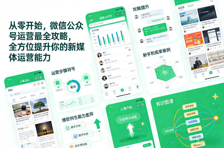 从零开始，微信公众号运营最全攻略，全方位提升你的新媒体运营能力-大东资源库