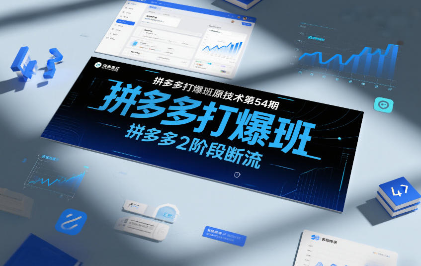 拼多多打爆班原创技术第54期，拼多多2阶段断流-大东资源库