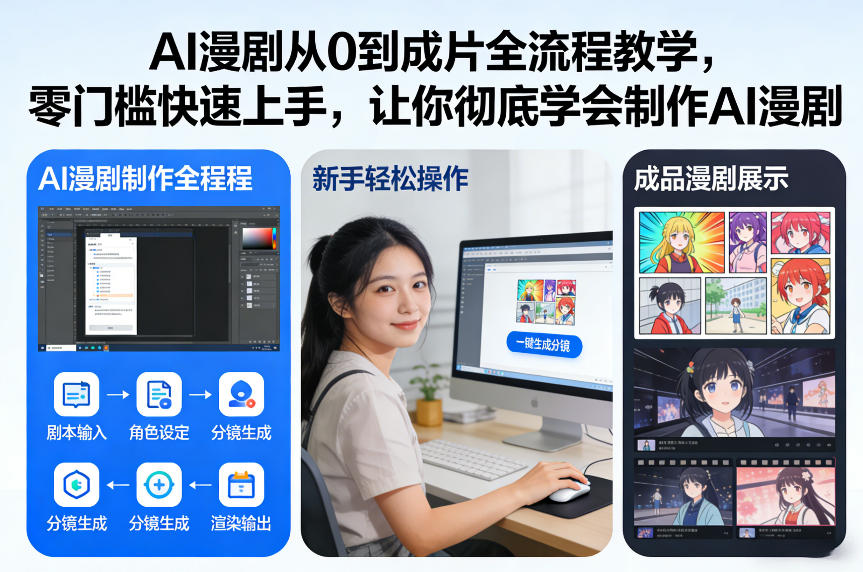 AI漫剧从0到成片全流程教学，零门槛快速上手，让你彻底学会制作AI漫剧【保姆级教程】-大东资源库