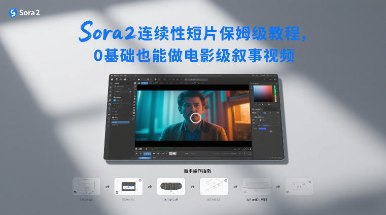 Sora2连续性短片保姆级教程，0基础也能做电影级叙事视频-大东资源库