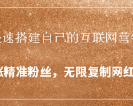 封神学员特训营：快速搭建自己的互联网营销系统，疯狂涨精准粉丝，无限复制网红流量-大东资源库