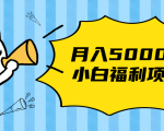 搏金汇小白福利网赚项目，长久稳定月入5000-大东资源库