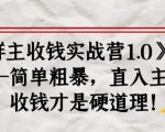 《群主收钱实战营1.0》——简单粗暴，直入主题，收钱才是硬道理-大东资源库
