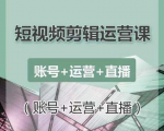 南小北短视频剪辑运营课：账号+运营+直播，零基础学习手机剪辑【视频课程】-大东资源库