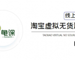 龟课·淘宝虚拟无货源电商5期，全程直播 现场实操，一步步教你轻松实现躺赚-大东资源库