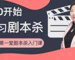 红娘子·从0开始学习剧本杀，你的第一堂剧本杀入门课 简单易懂 市场需求大-大东资源库