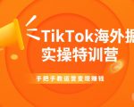 TikTok海外掘金实操特训营:手把手教运营变现赚钱-大东资源库