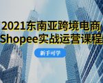 2021东南亚跨境电商Shopee实战运营课程，0基础、0经验、0投资的副业项目-大东资源库