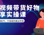 短视频带货好物分享实操课：快速起号，升级版防搬运剪辑-大东资源库