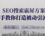 SEO搜索霸屏方案，手把手教你打造被动引流系统【视频课程】-大东资源库