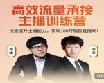 高效流量承接主播训练营：快速提升主播能力,实现100万销售直播间-大东资源库