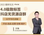 抖隐门·2022抖店无货源店群，极致标签4.0盈利系统价值999元-大东资源库