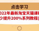 樊剑2022年最新淘宝天猫课程-转化率至少提升200%系列教程(高级)-大东资源库
