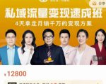 桔子会·私域流量变现速成班，4天拿走月销千万的变现方案 价值12800元-大东资源库