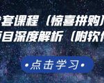京东撸货全套课程（惊喜拼购），京东撸货项目深度解析（附软件）-大东资源库