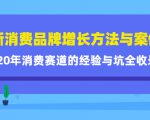 新消费品牌增长方法与案例精华课：20年消费赛道的经验与坑全收录-大东资源库