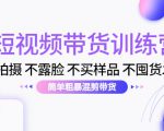 短视频带货训练营：不拍摄 不露脸 不买样品 不囤货发货 简单粗暴混剪带货（第三期）-大东资源库