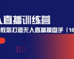 无人直播训练营:手把手教您打造无人直播操盘手(16节课时)-大东资源库