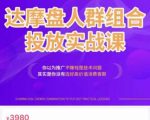 阿呆电商·达摩盘人群组合投放实战课，你以为推广不赚钱是技术问题，其实是你没有选好高价值消费客群-大东资源库
