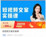 小秋·短视频文案实操课，​从0到1教你做短视频的经验技巧-大东资源库