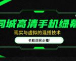同城高清手机绿幕，直播间现实与虚拟的混搭技术，老板商家必看！-大东资源库