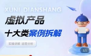 虚拟产品项目拆解课，十大类案例拆解分析运营玩法-大东资源库