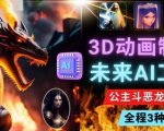 利用未来Ai工具LeiaPix，静态图转换3D动画，Lexica和Chat GPT制作精彩视频-大东资源库