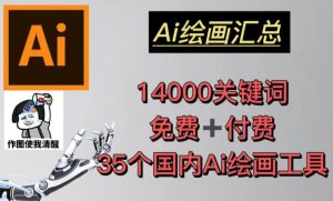 AI绘画汇总14000关键词+35个国内AI绘画工具(兔费+付费)头像壁纸不用愁-大东资源库