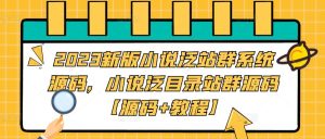 2023新版小说泛站群系统源码，小说泛目录站群源码【源码+教程】-大东资源库