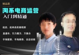 2023手淘搜索实操课+体系化课程，​起店起单品实操视频课程-大东资源库