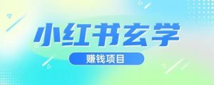 小红书玄学项目，直接上手操作，日入500【揭秘】-大东资源库